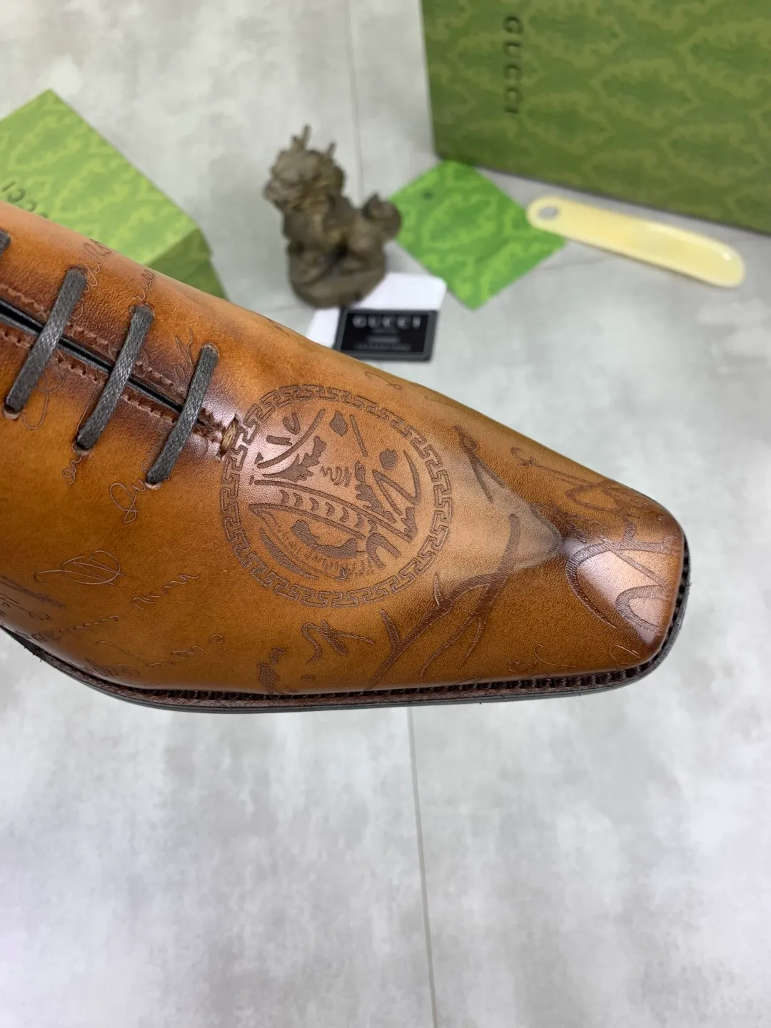 Men's Men's Shoes 💰P580 [New Style] 💰💎💎💎 [Gucci] GUCCI high-end men's formal business leather shoes, original order 1:1! Original imported high-end calfskin, original metal buckle, imported first-layer pigskin lining for feet, original high-end outsole, men's shoe size: 38-44